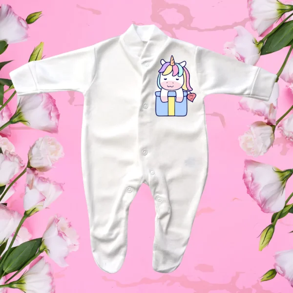 Premature baby Present Unicorn Sleepsuit