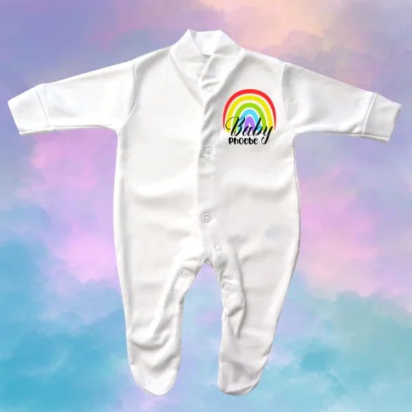 Rainbow Baby Simple Sleepsuit