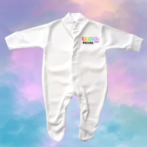 Rainbow Colour Baby Sleepsuit