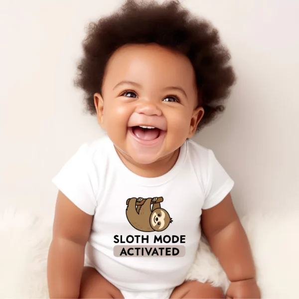 Sloth Mode Activated Baby Vest