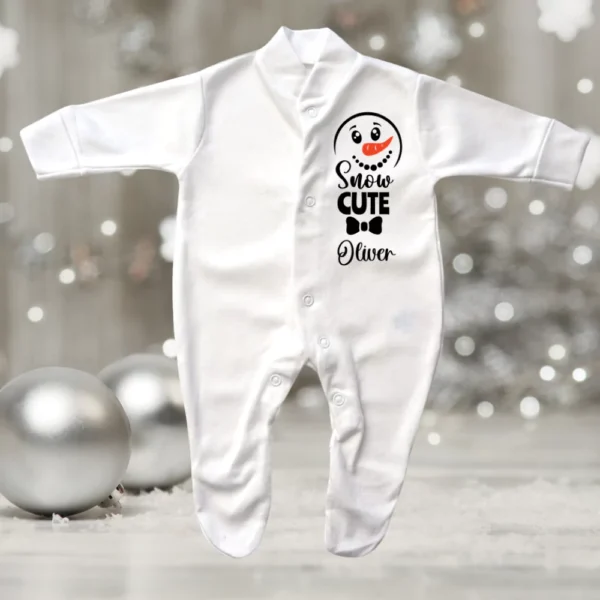 Snow Cute Boy Sleepsuit