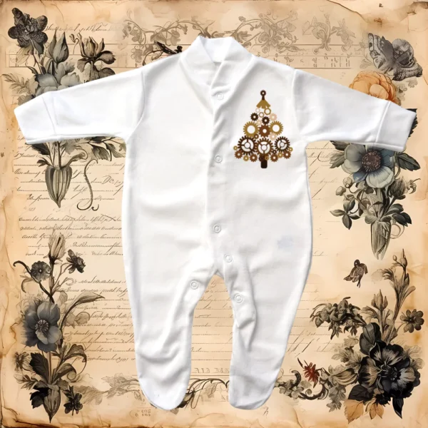 Steampunk Christmas Tree Sleepsuit