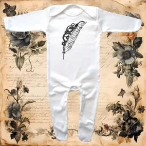 Steampunk Feather Envelope Neck Sleepsuit