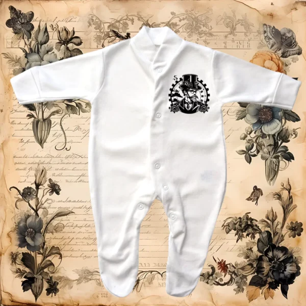 Steampunk Gentleman Clouds Sleepsuit