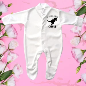 Tiny Baby A-Roar-Able T-Rex Sleepsuit