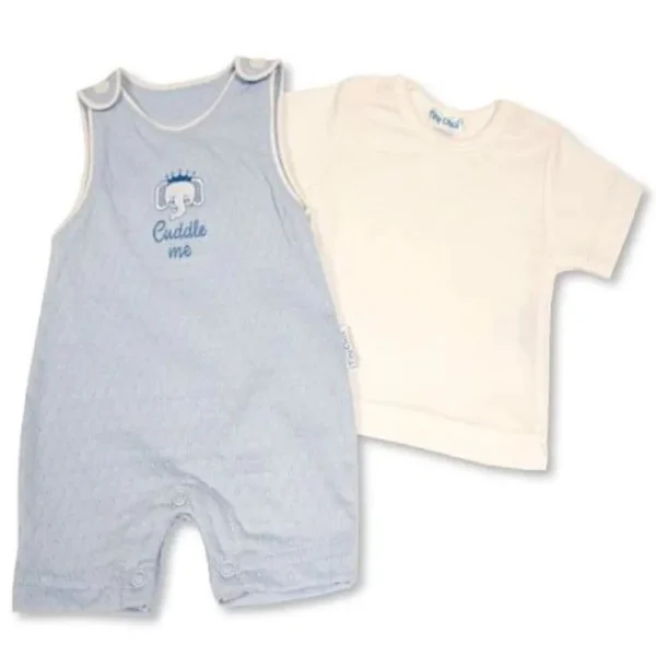 Tiny Baby Boys 2 pcs Cuddle Me Dungaree & Top Set