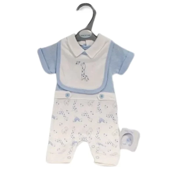 Tiny Baby Boys Long Romper Giraffe