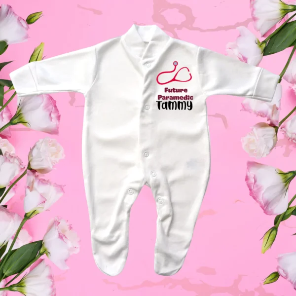 Tiny Baby Future Paramedic Sleepsuit