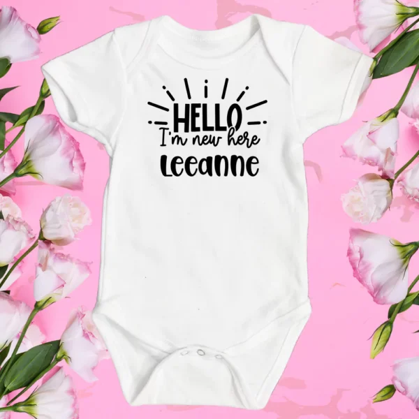 Tiny Baby Hello I'm New Here Vest