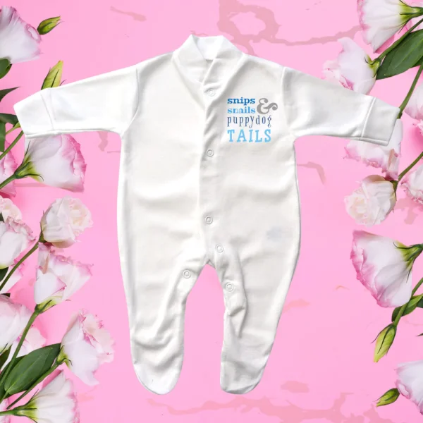 Tiny Baby Puppy Dog Tails Sleepsuit