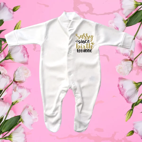 Tiny Baby Sassy Since Birth Sleepsuit