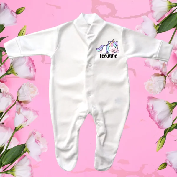 Tiny Baby Unicorn Sleeping Sleepsuit