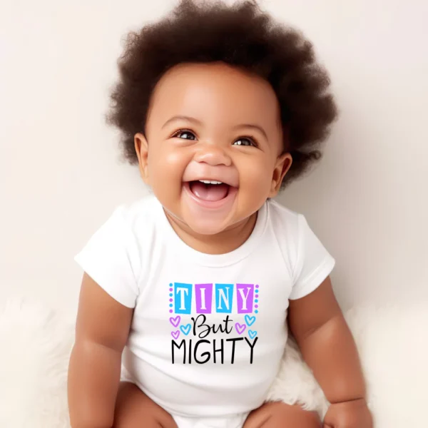 Tiny But Mighty Heart Baby Vest