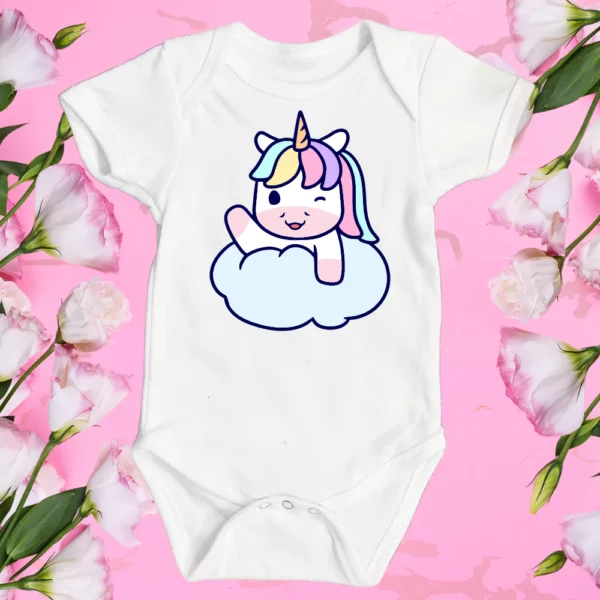 Unicorn Winking Cloud Wave Vest