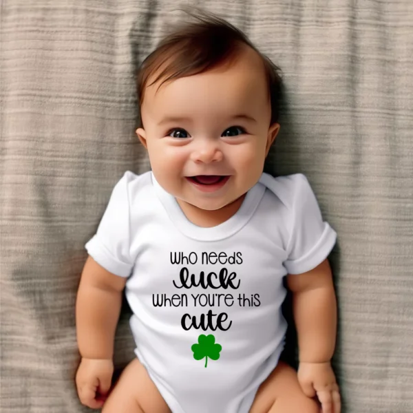 Who Needs Luck When You're This Cute Baby Vest