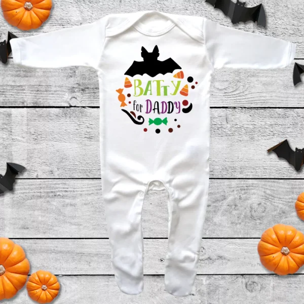 Batty For Daddy Colourful Envelope Neck Sleepsuit