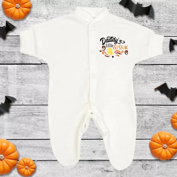 Daddy's Little Spook Micro Prem Sleepsuit