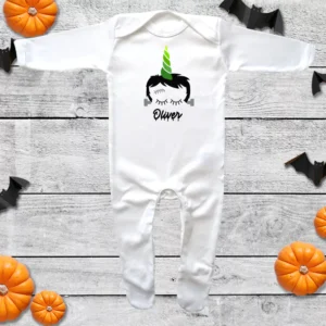 Frankenstein Unicorn Envelope Neck Sleepsuit