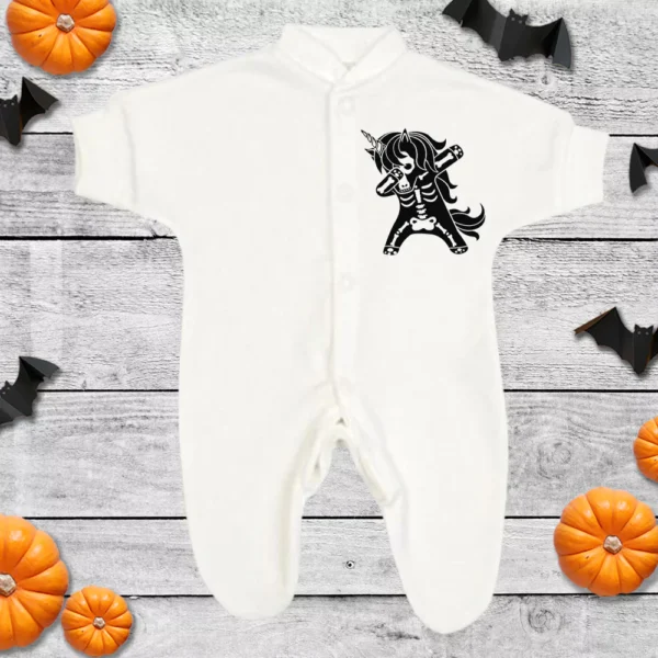 Halloween Dabbing Unicorn Micro Premature Sleepsuit