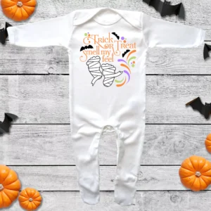 Halloween Smell My Feet Envelope Neck Sleepsuit