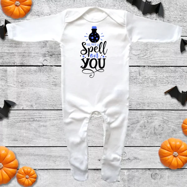 I’ll Put A Spell On You Envelope Neck Sleepsuit