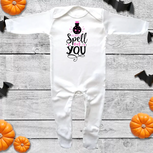 I’ll Put A Spell On You Envelope Neck Sleepsuit