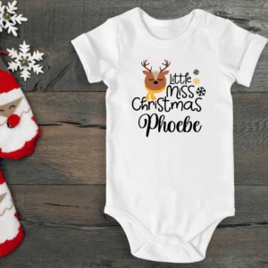 Little Miss Christmas Reindeer Vest