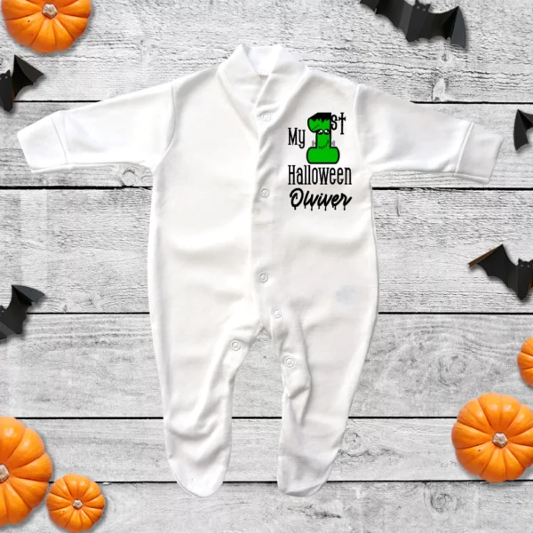 My First Halloween Frankenstein Sleepsuit