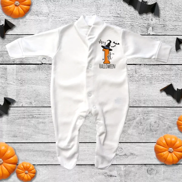 My First Halloween Witch Hat Sleepsuit