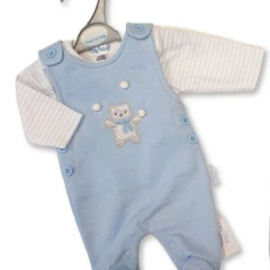 Premature Baby Boys Snowballs Dungaree 2pc Set