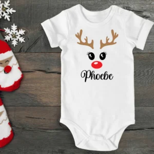 Personalised Reindeer Eyelash Vest