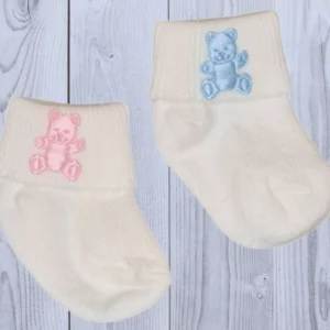 Micro Premature Teddy Socks (up to 3lb)