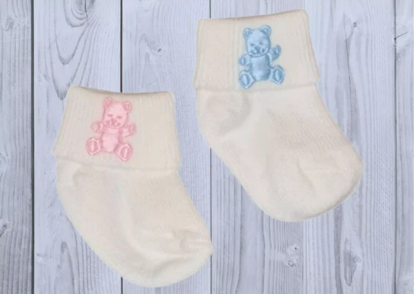 Micro Premature Teddy Socks (up to 3lb)