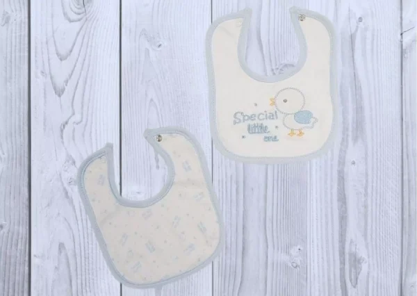 Premature Blue Duckling Bibs 2 pack