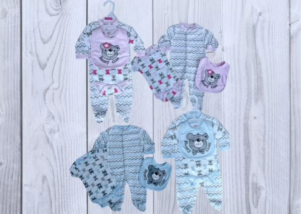 Beary Cute Sleepsuit (3 piece set)