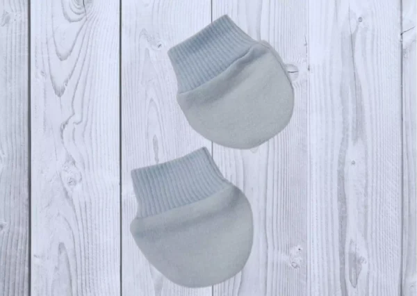 Premature Baby Scratch Mittens blue