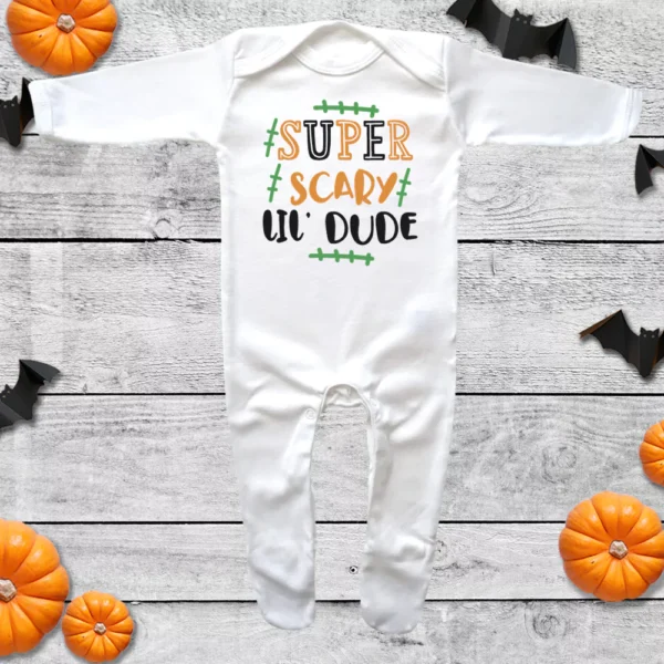 Super Scary Lil Dude Envelope Neck Sleepsuit