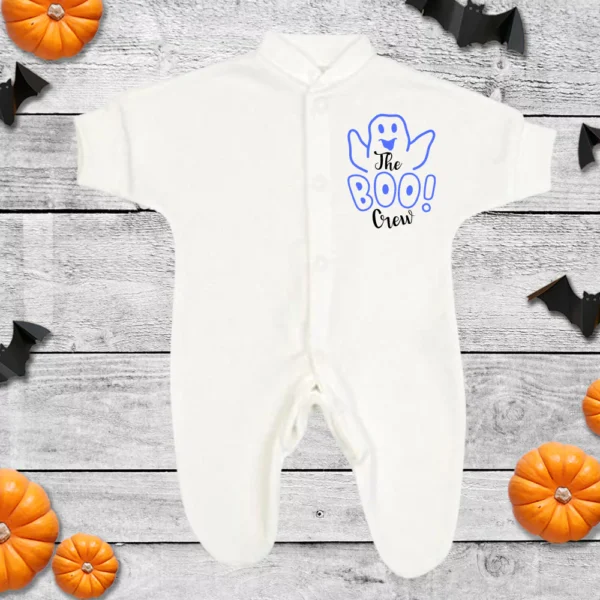 The Boo Crew Blue/Pink Micro Premature Sleepsuit