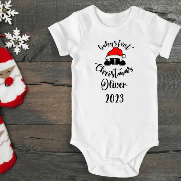 Tiny Baby Babies First Christmas Vest