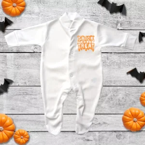 Trick Or Treat Orange Sleepsuit