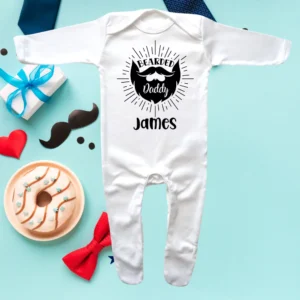 Bearded Daddy Envelope Neck Sleepsuit