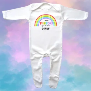 I'm The Rainbow After The Storm Envelope Neck Sleepsuit