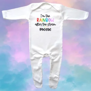 I'm The Rainbow Envelope Neck Sleepsuit