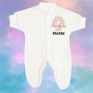 Micro Prem Rainbow Baby Purple Sleepsuit