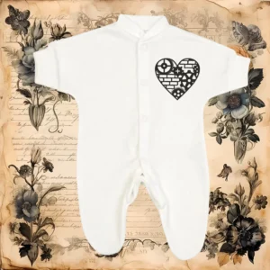 Micro Prem Steampunk Heart Sleepsuit