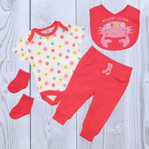 Pink Crab 4 piece set