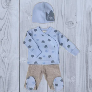 Take Me Home Prince Long Sleeved Layette Set