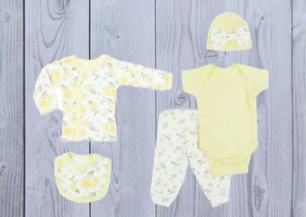 Yellow flower 5pc set